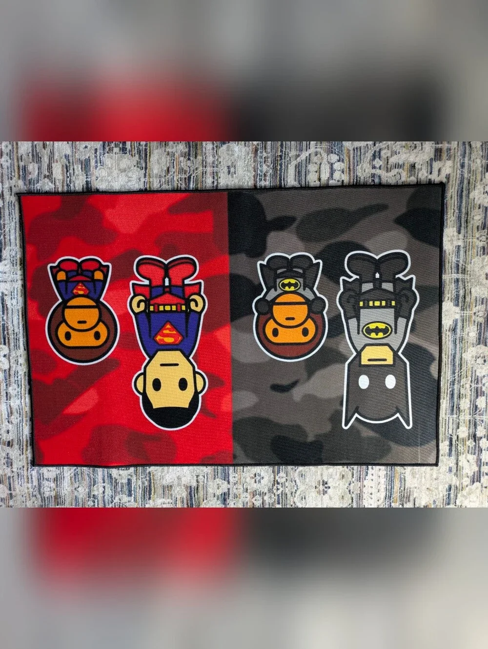 Baby Milo Style Superman Batman Streetwear Rug 23.5